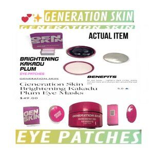 🛑 GEN SKIN Skincare ➕ BRIGHTENING EYE PATCHES Kakadu Plum Light Area 💸BUYNOW‼️